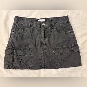 ZARA Cargo Mini Skirt | S | charcoal gray
